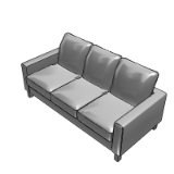 Sofa - A sofa is a piece of furniture designed for seating two or more people. It typically has a backrest and armrests, and can be upholstered in various materials such as leather or fabric.