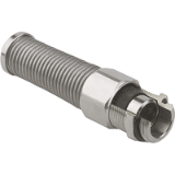 Progress MS EMV FKN - EMC cable gland nickel-plated brass with anti-kink spring